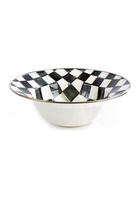 Mackenzie-Childs Courtly Check Enamel Serving Bowl