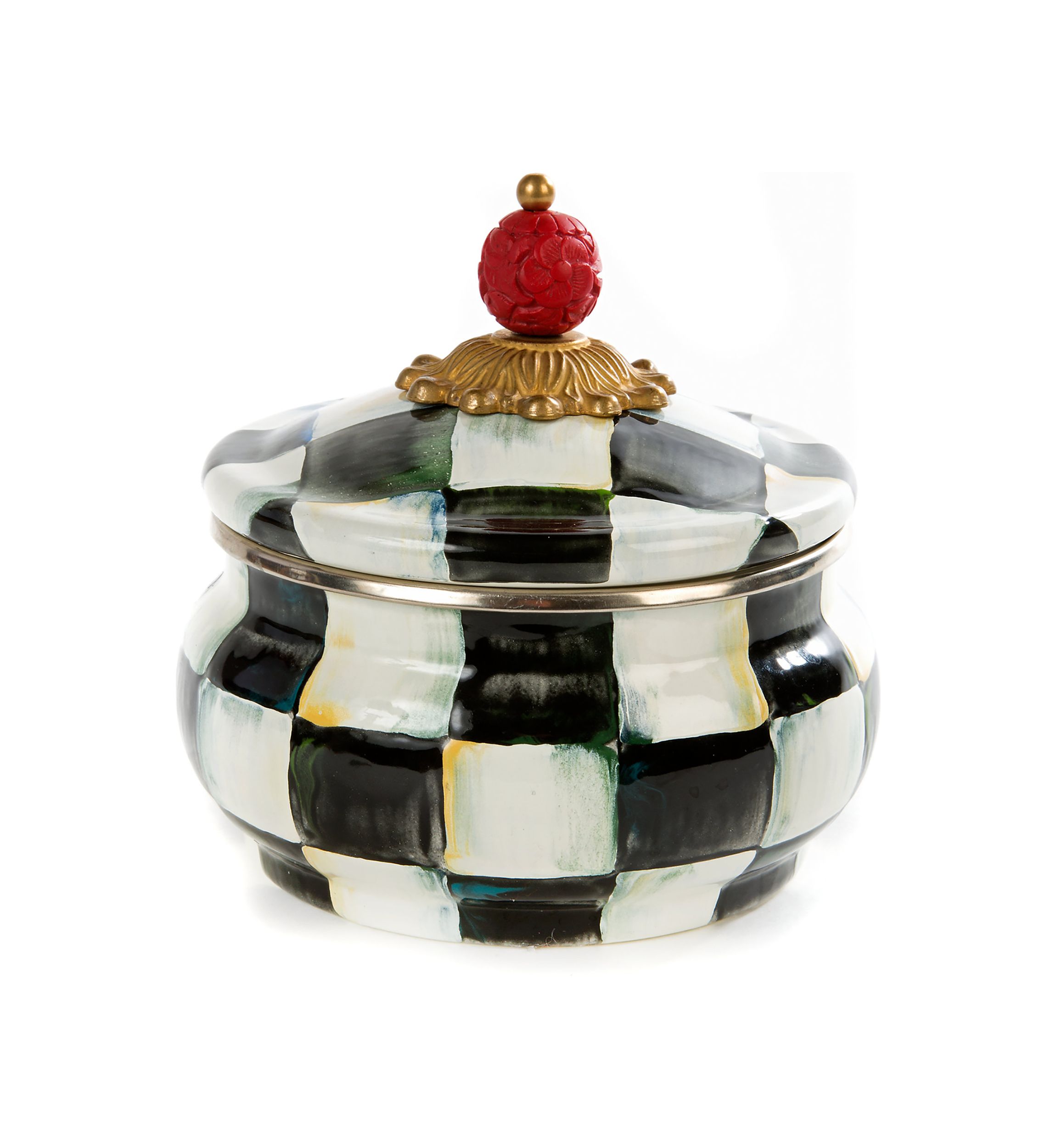 Check 20 Ounce Enamel Squashed Pot