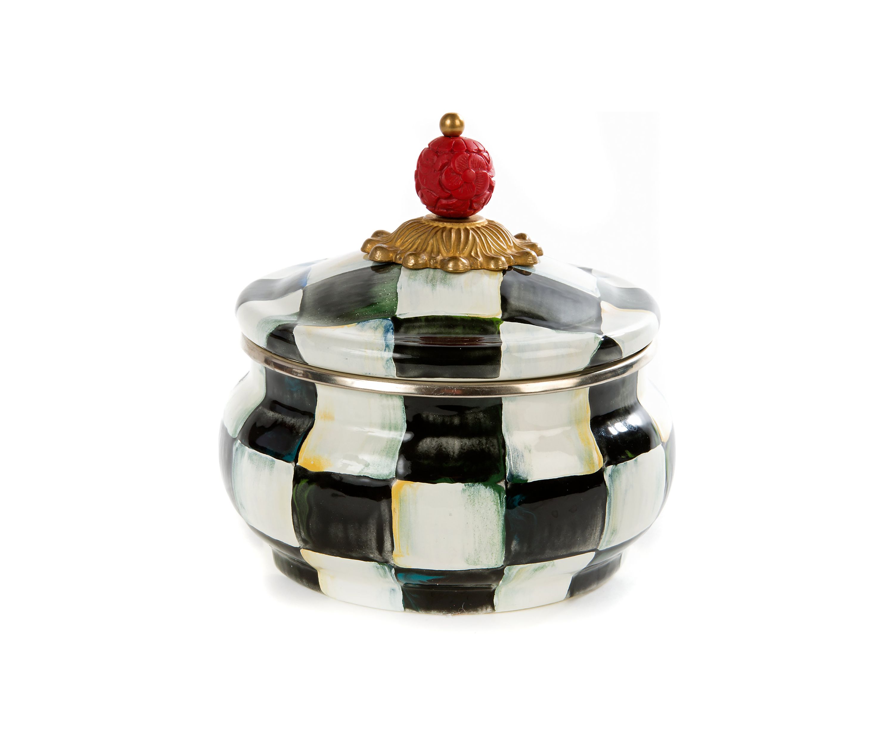 Check 20 Ounce Enamel Squashed Pot