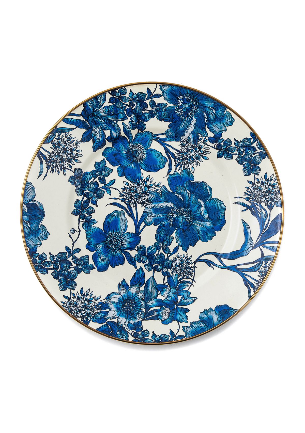 Rosy English Garden Enamel Dinner Plate