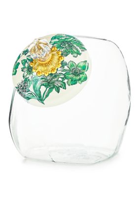 MacKenzieChilds Cookie Jar with Emerald English Garden