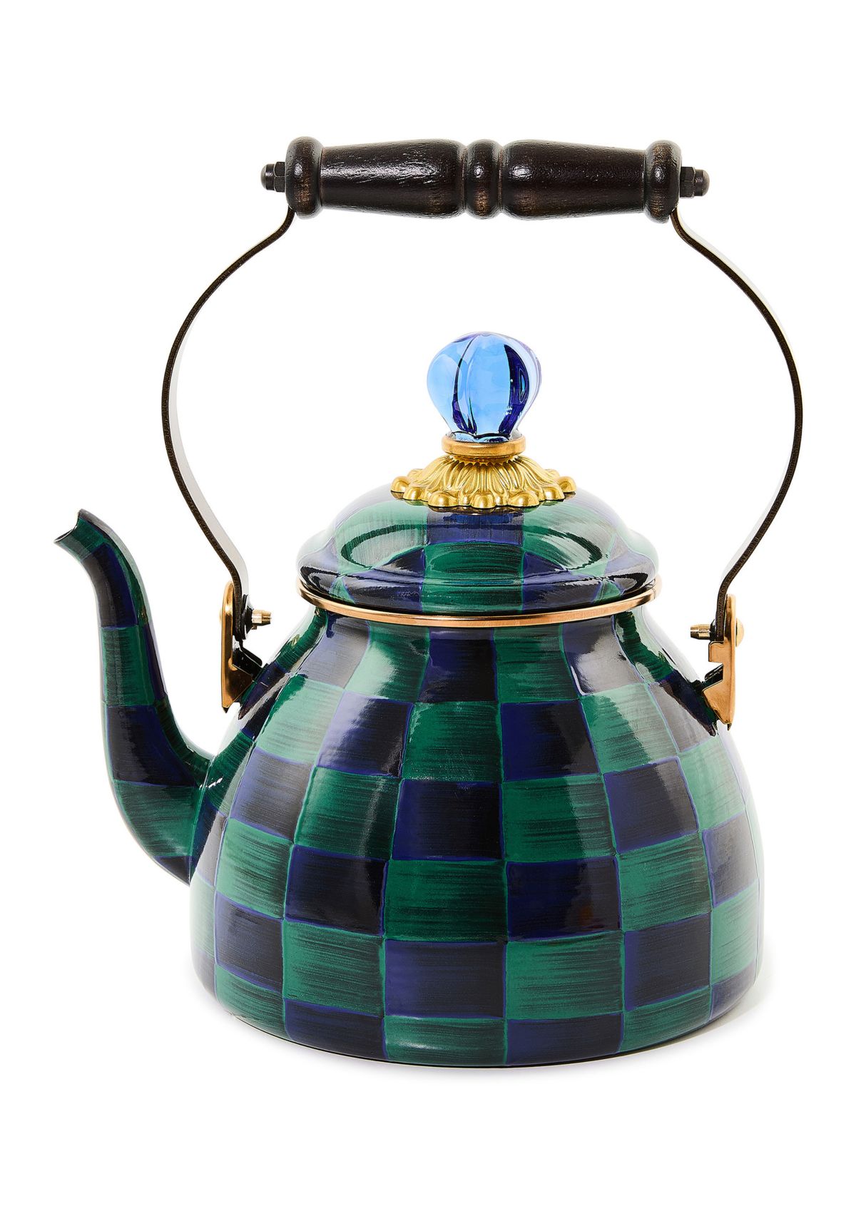 Juniper Check 2 Quart Tea Kettle