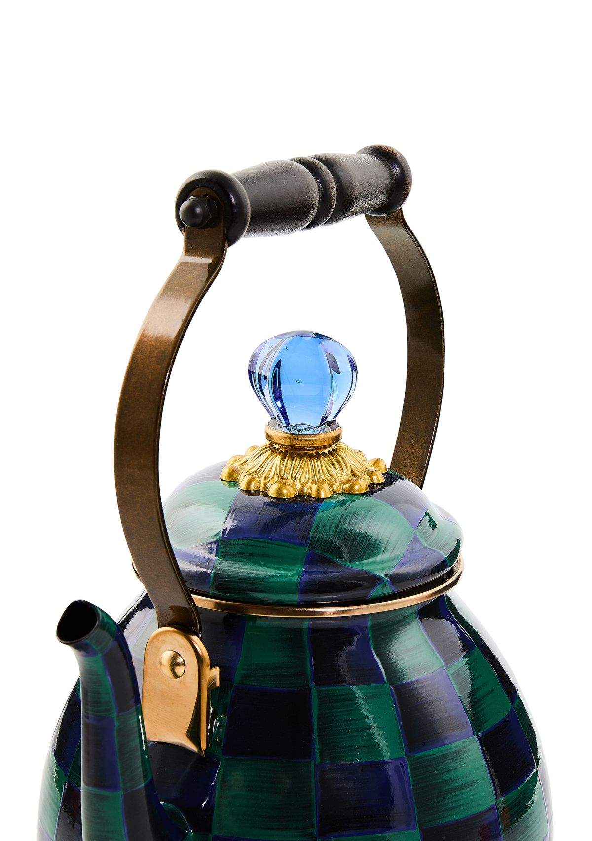 Juniper Check 2 Quart Tea Kettle