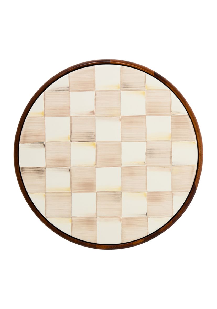 Check Large Wood Trivet
