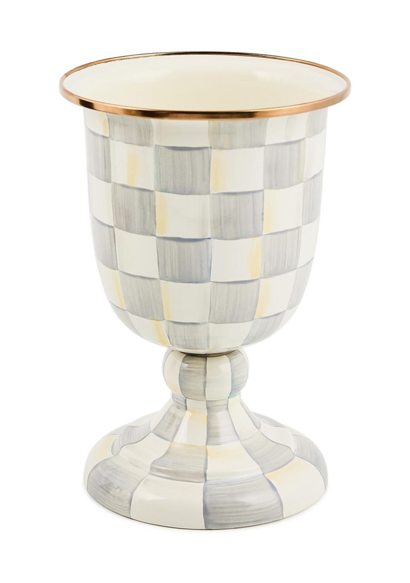 Check Pedestal Vase