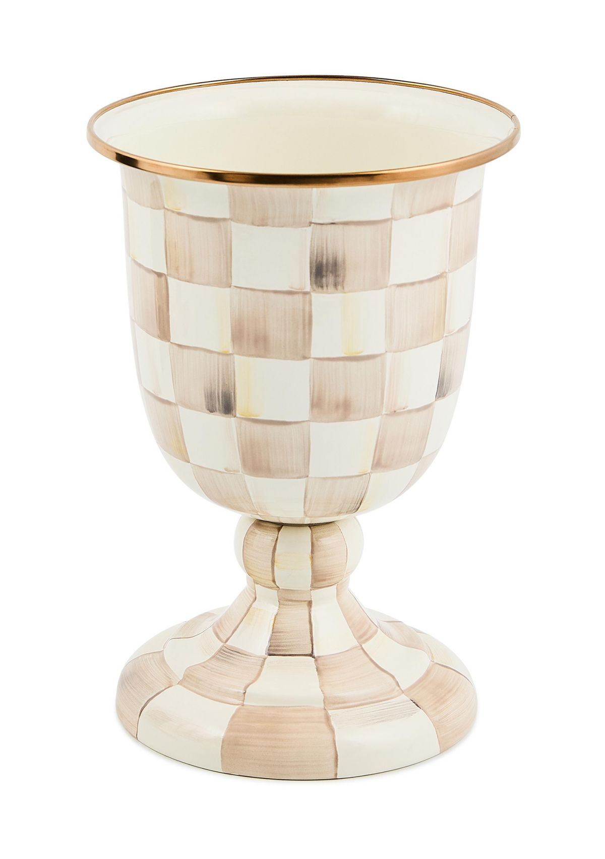 Check Pedestal Vase