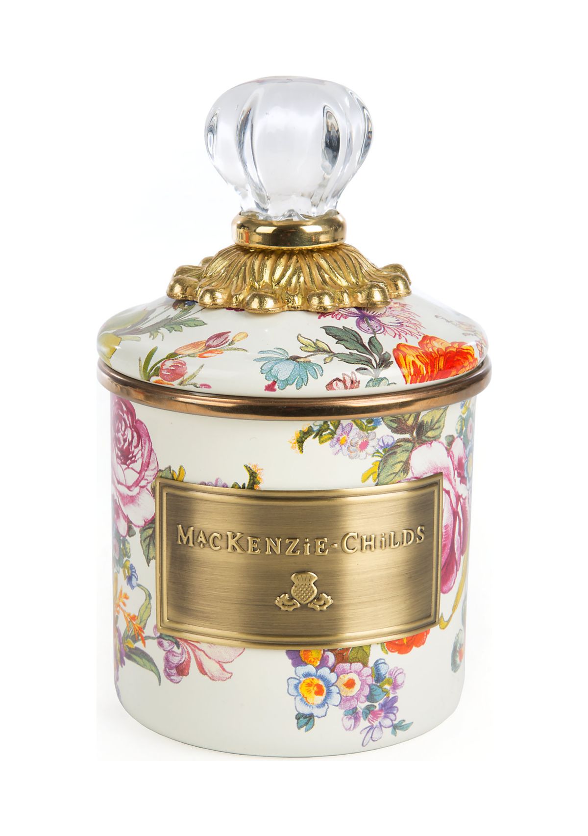 Flower Market Mini Canister- White