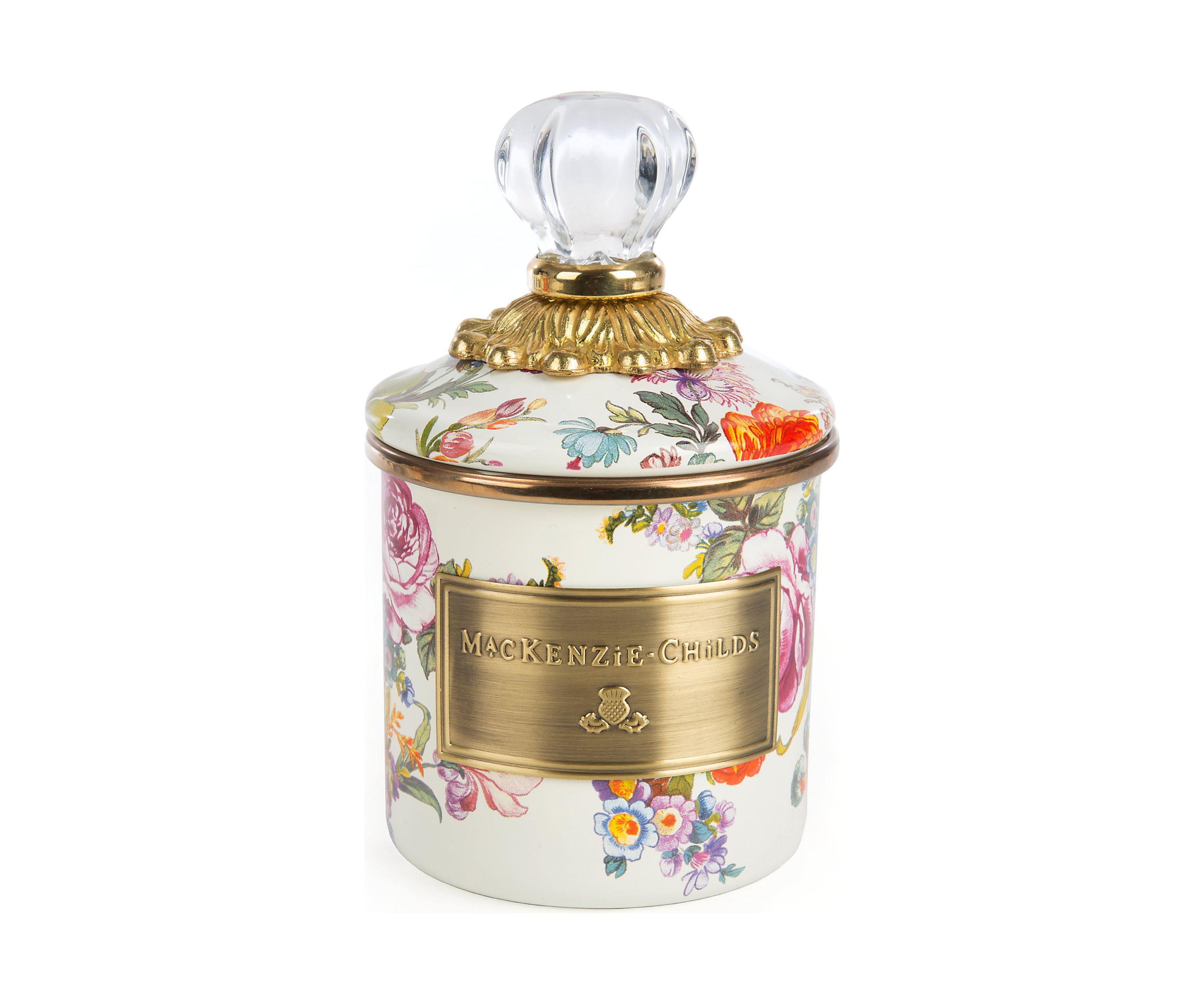 Flower Market Mini Canister- White
