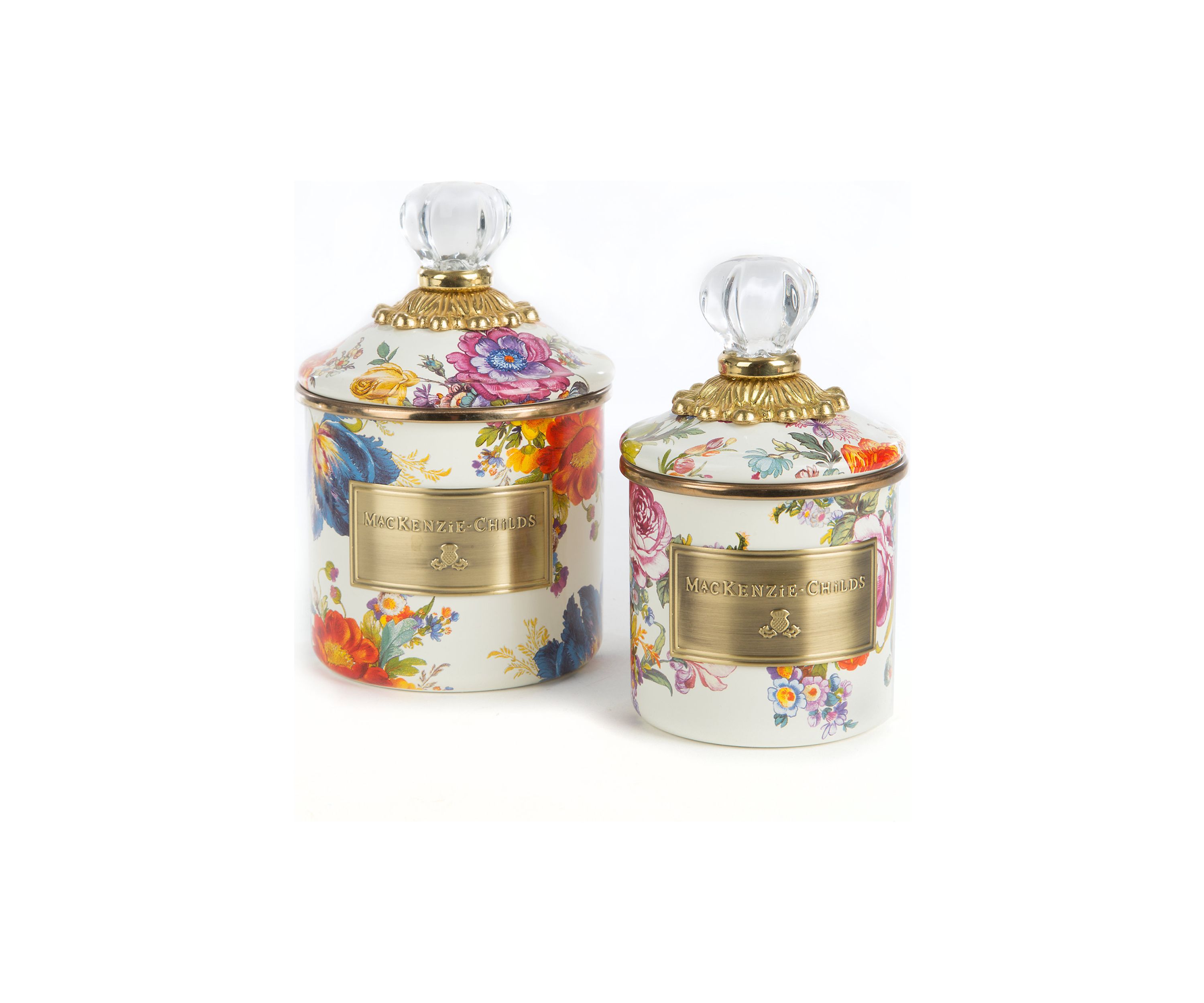 Flower Market Mini Canister- White