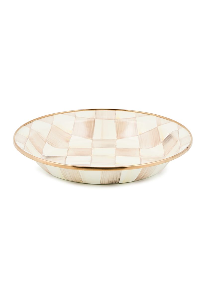 Enamel Check Pie Plate