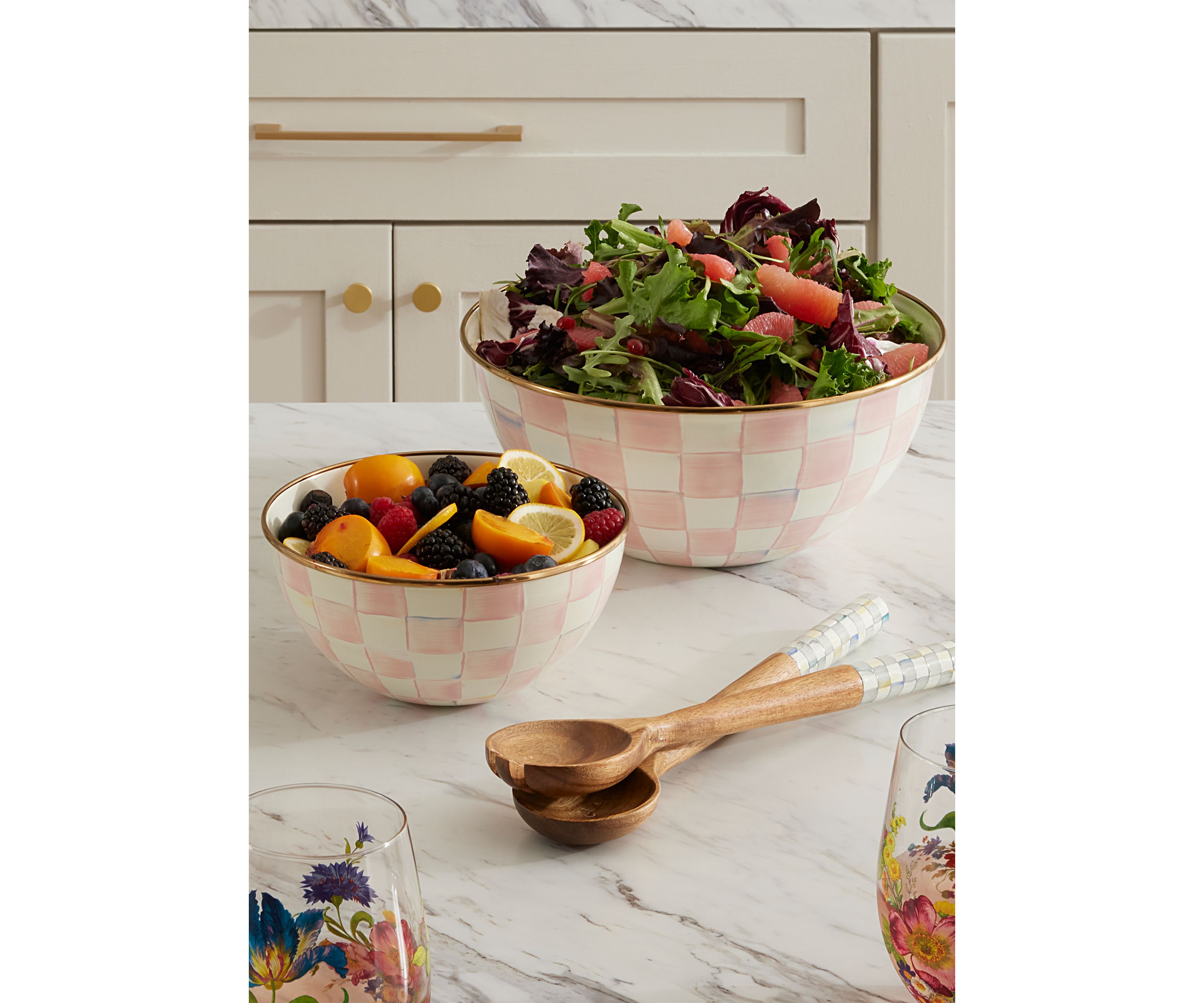 Rosy Check Medium Everyday Bowl