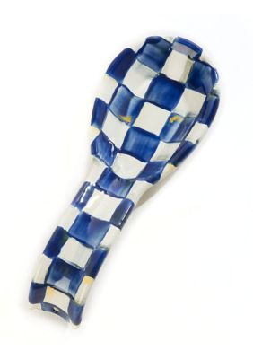 MacKenzie-Childs Royal Check Enamel Spoon Rest