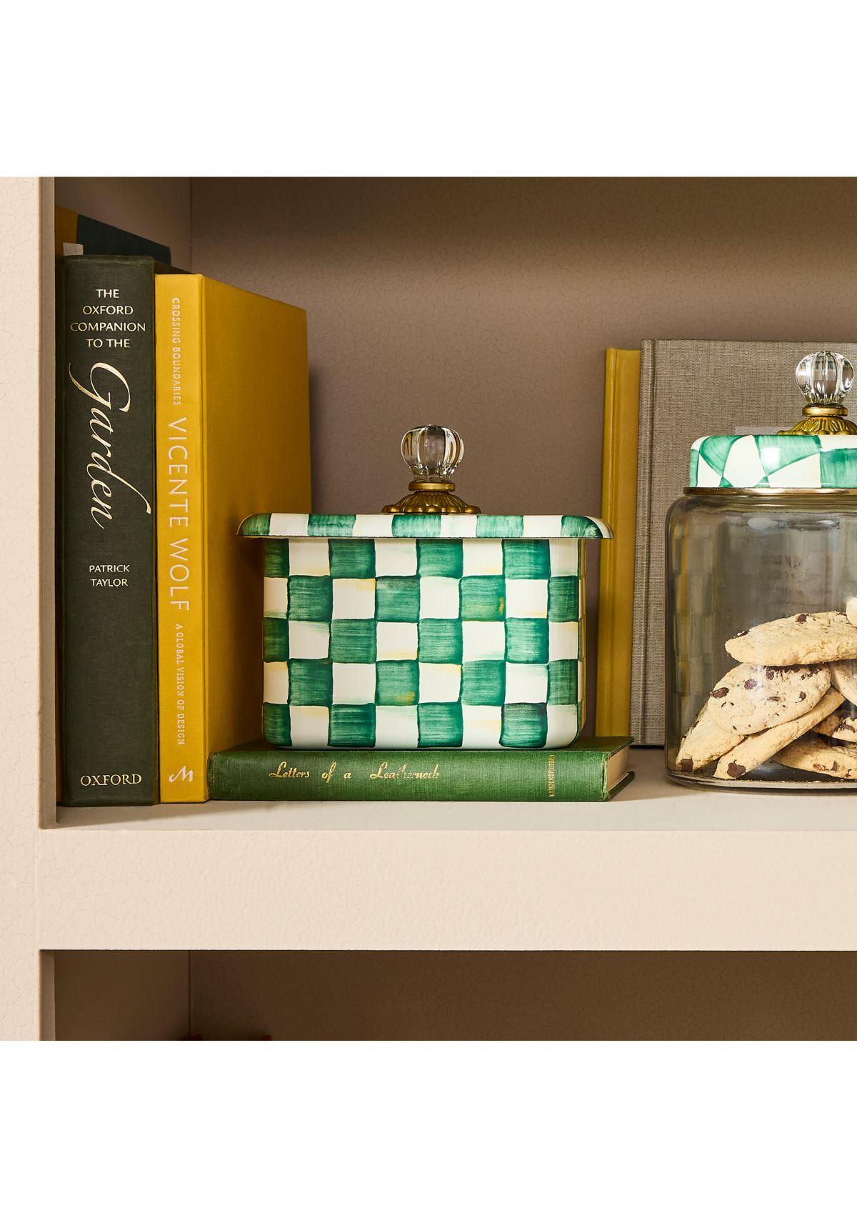 Enamel Check Recipe Box