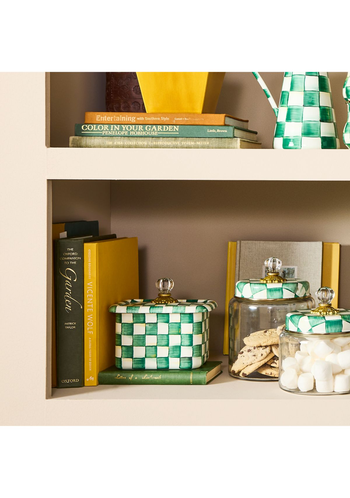 Enamel Check Recipe Box