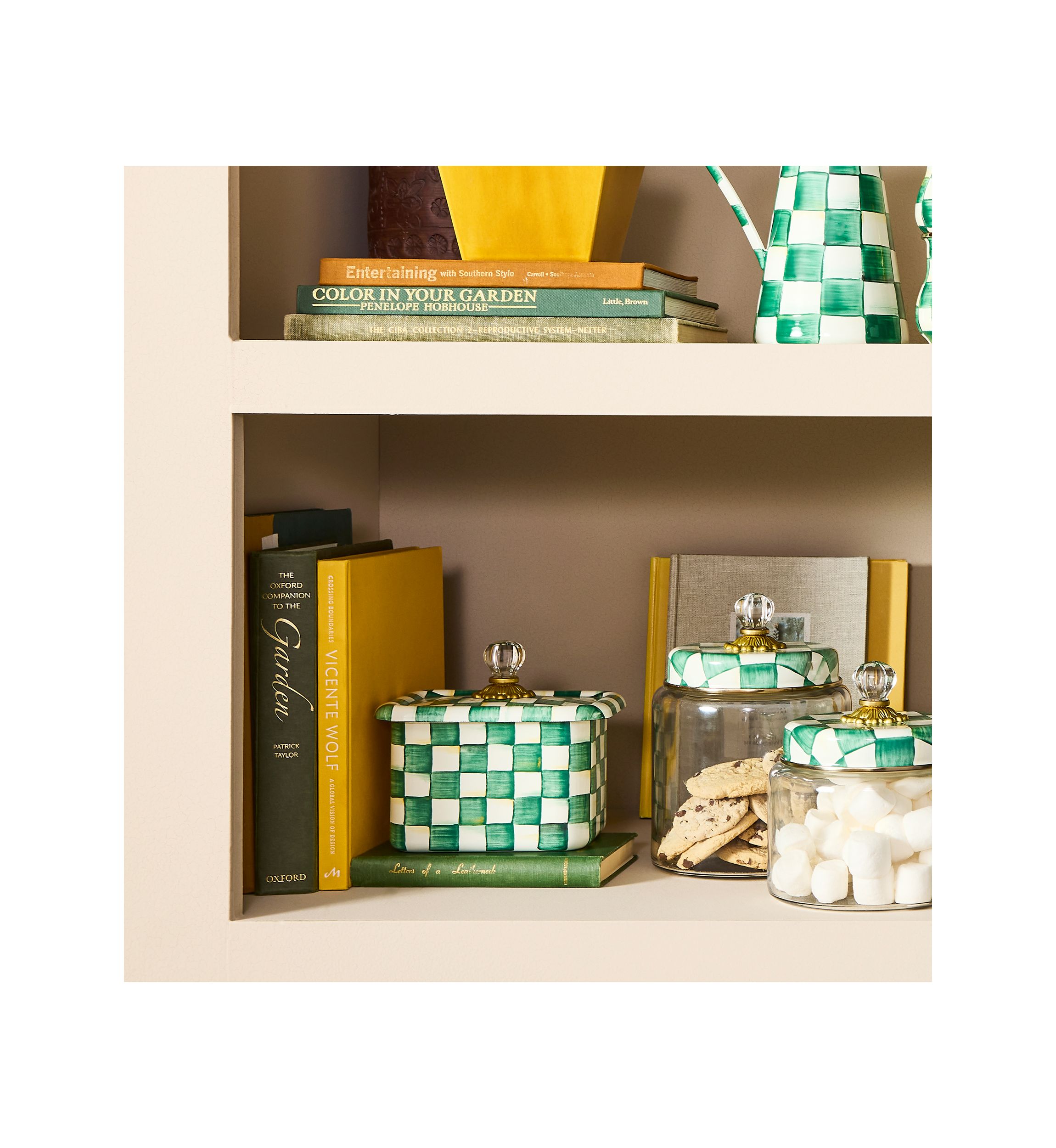 Enamel Check Recipe Box