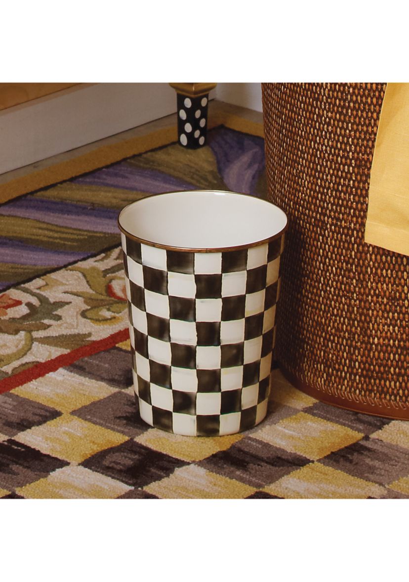 Check Enamel Waste Bin