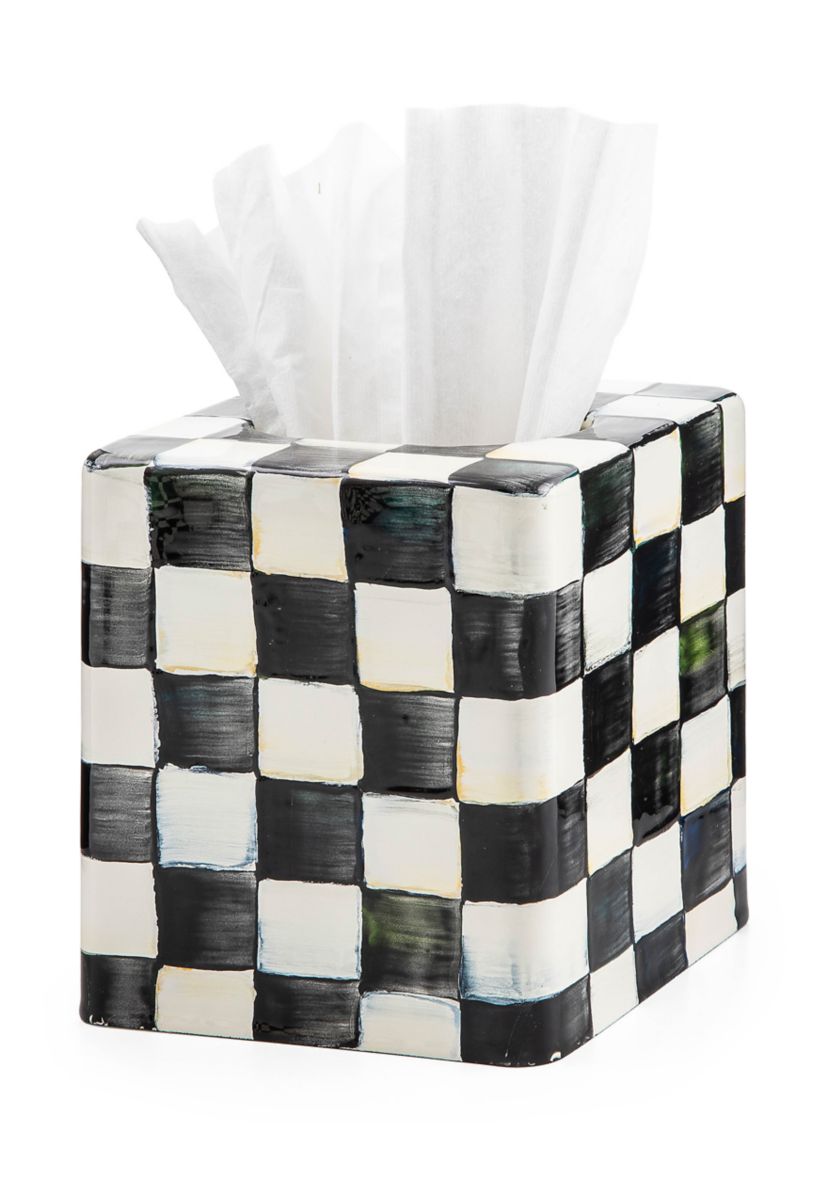 Check Boutique Tissue Box Cover