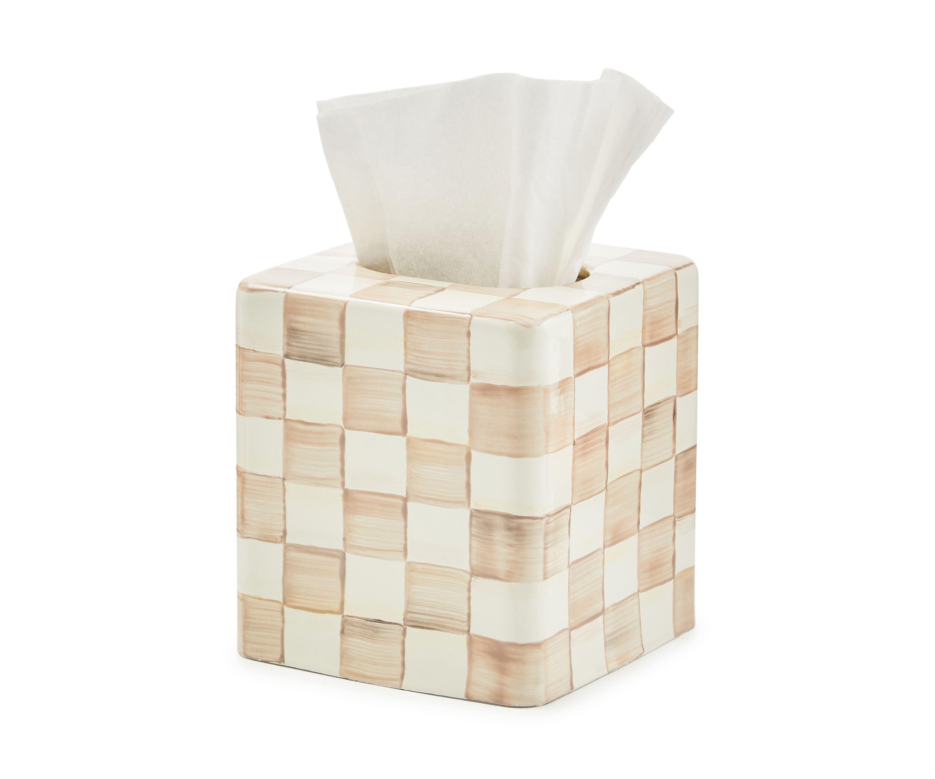 Check Boutique Tissue Box Cover