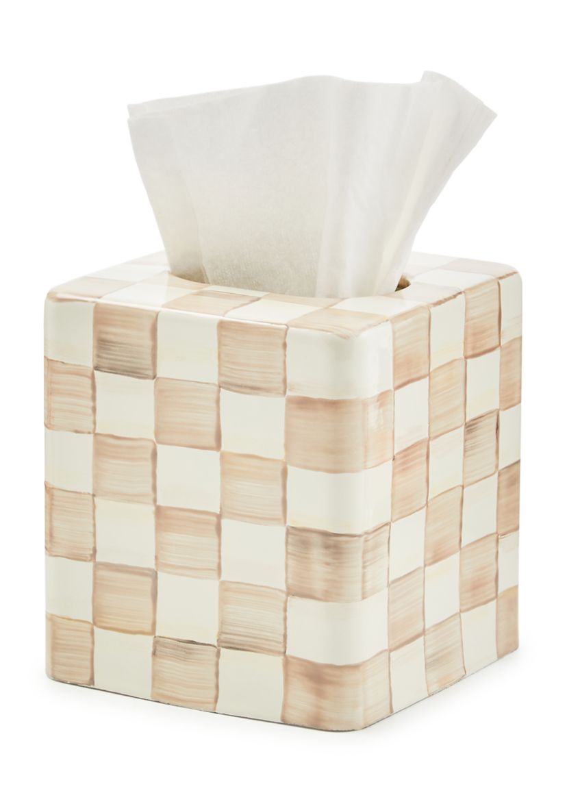 Check Boutique Tissue Box Cover