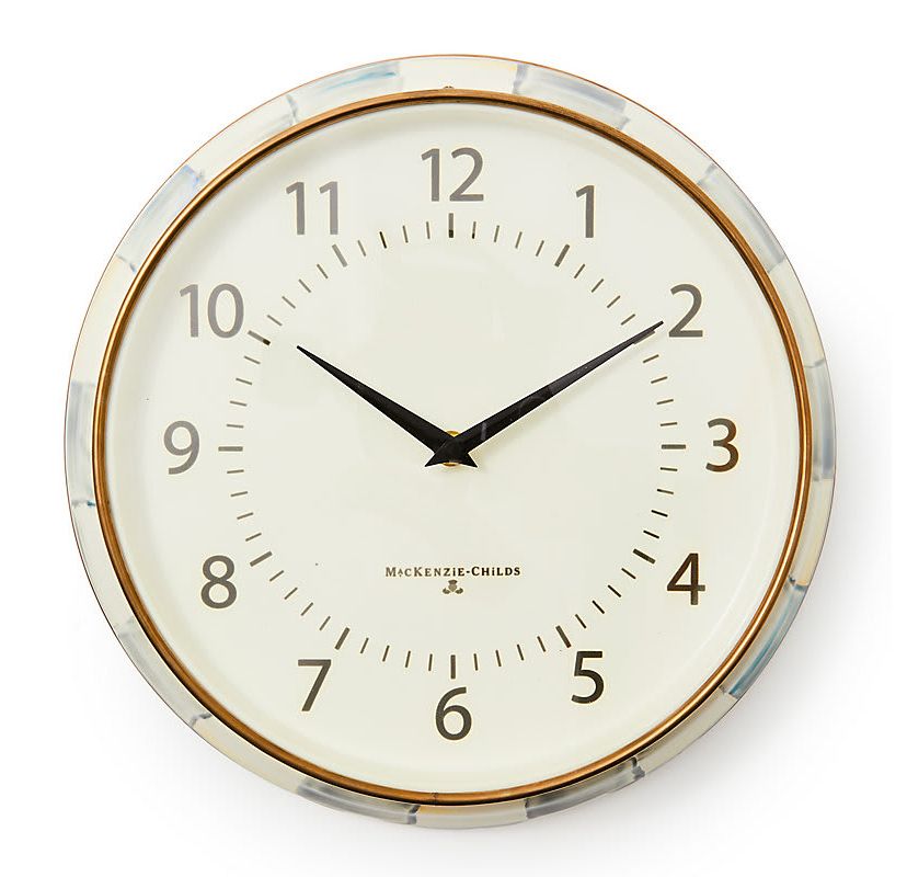 Sterling Check School Wall Clock