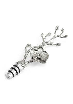 White Orchid Wine Stopper