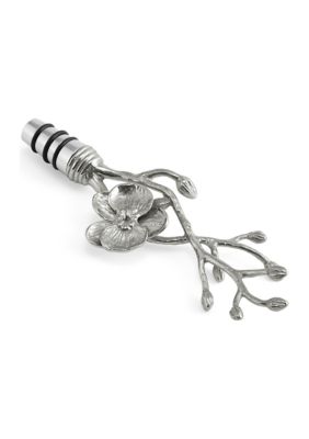 White Orchid Wine Stopper