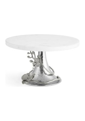 White Orchid Cake Stand