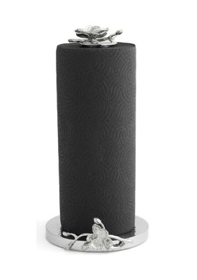 White Orchid Paper Towel Holder