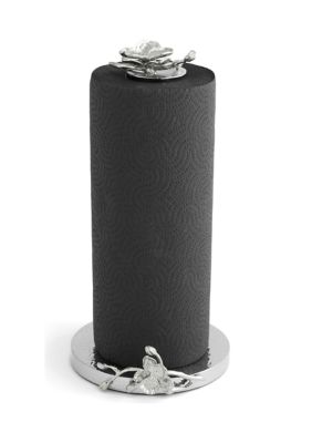 White Orchid Paper Towel Holder