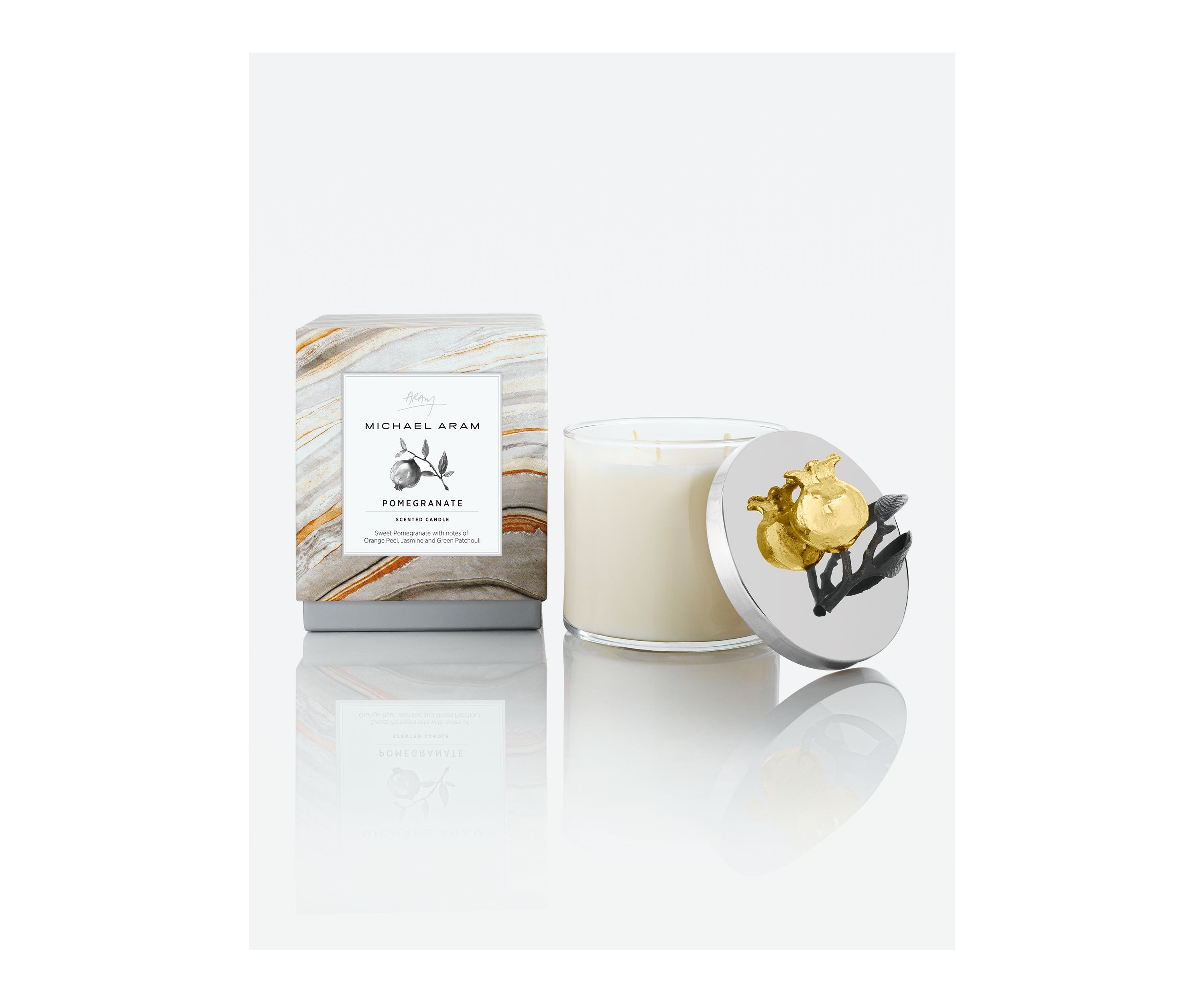 Pomegranate Gold Candle