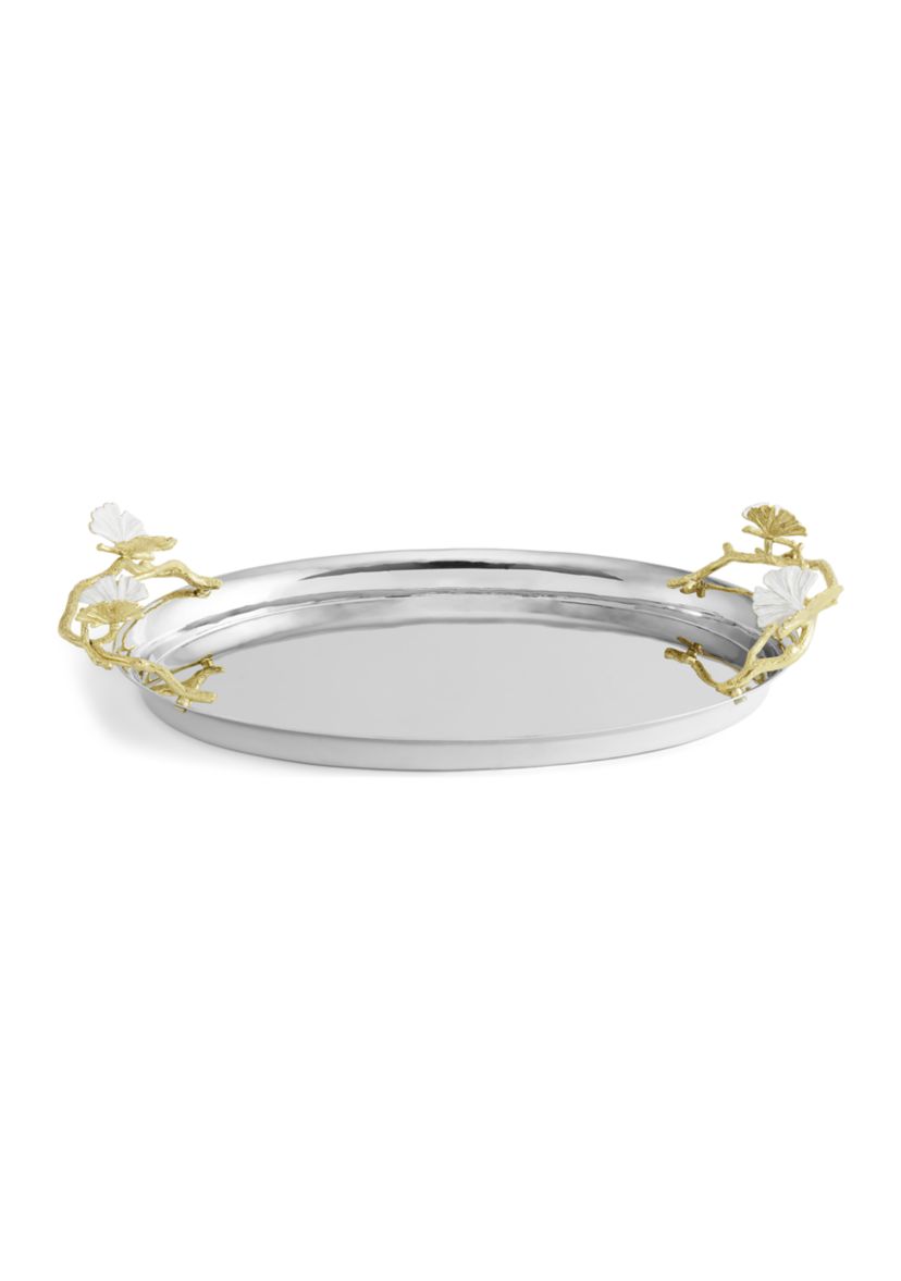 Butterfly Ginkgo Gold Medium Tray