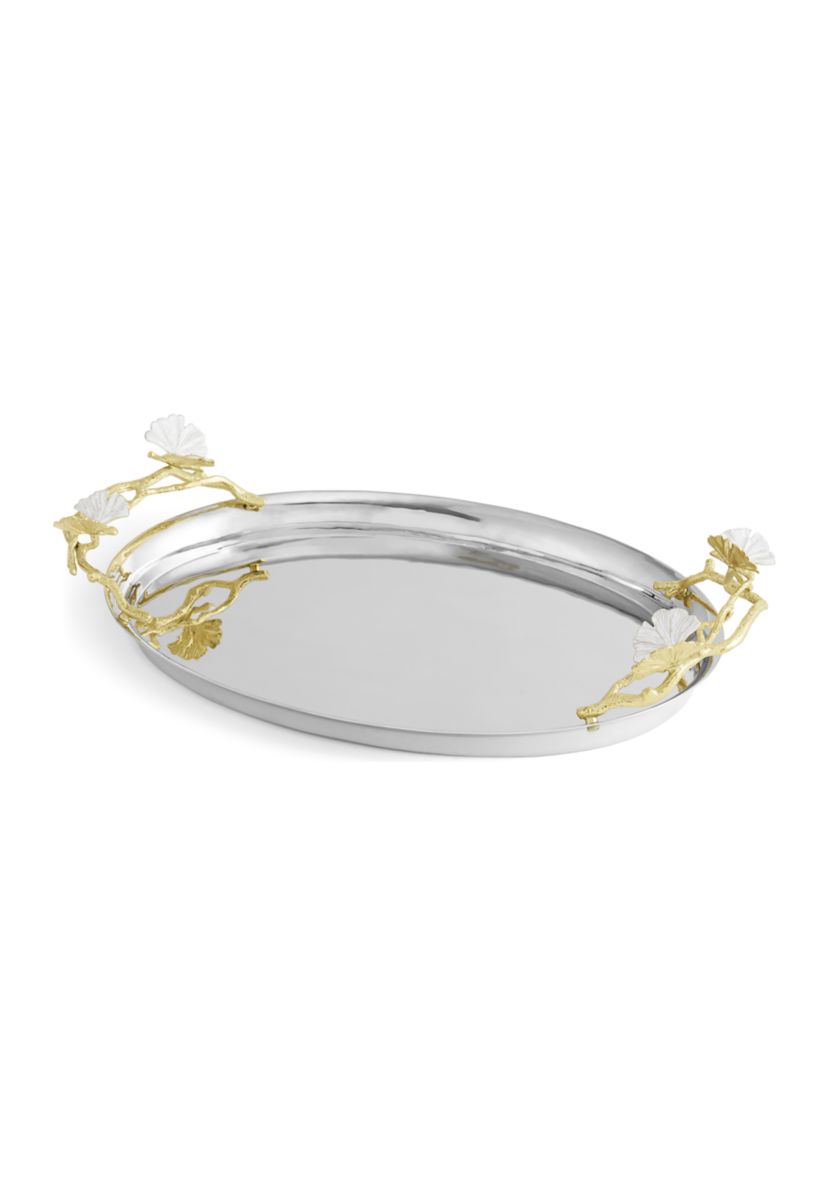 Butterfly Ginkgo Gold Medium Tray