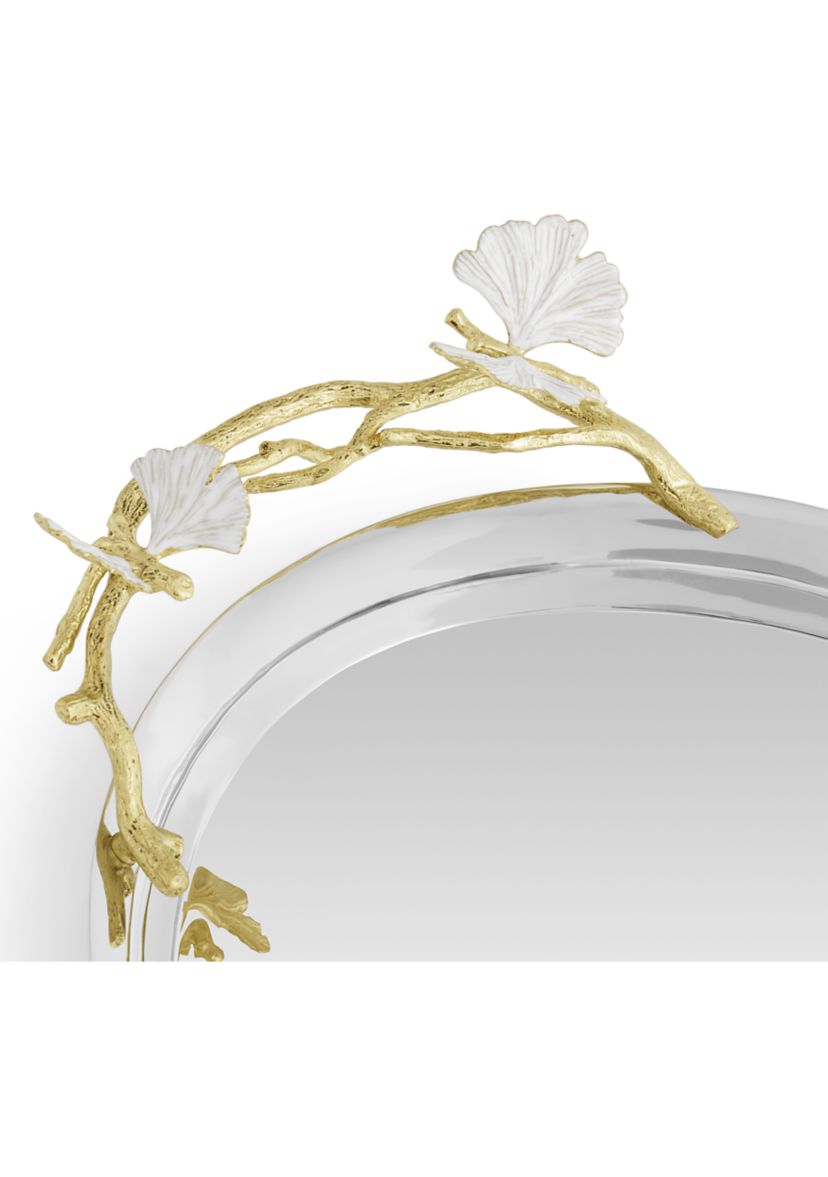 Butterfly Ginkgo Gold Medium Tray