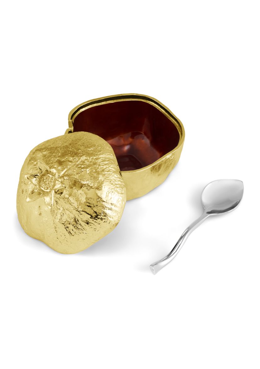 Pomegranate Mini Pot with Spoon
