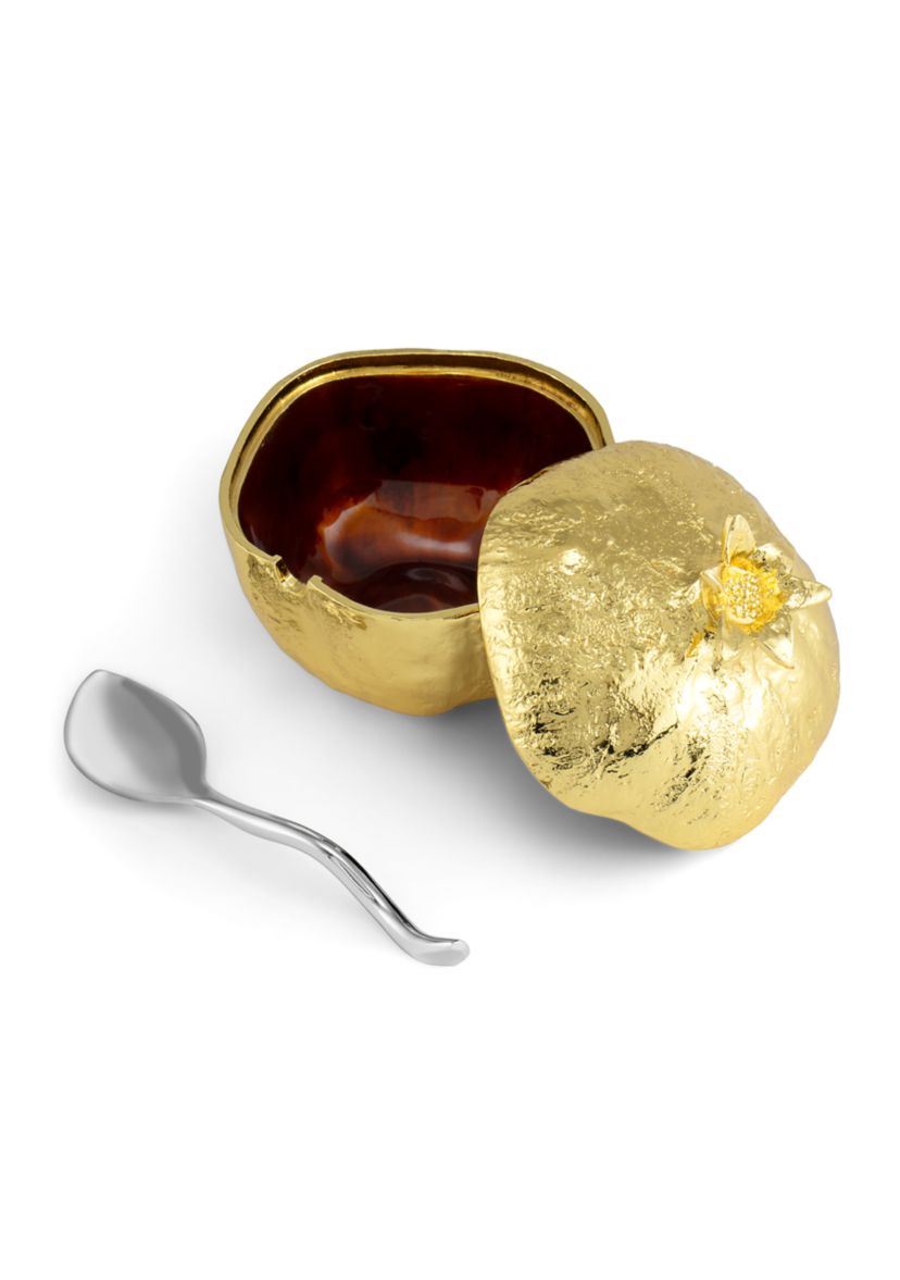 Pomegranate Mini Pot with Spoon