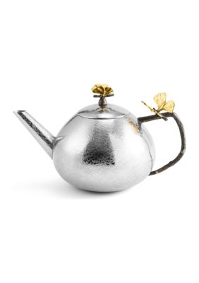 Butterfly Ginkgo Round Teapot 