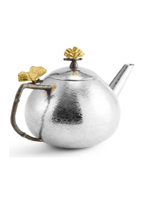 Butterfly Ginkgo Round Teapot 