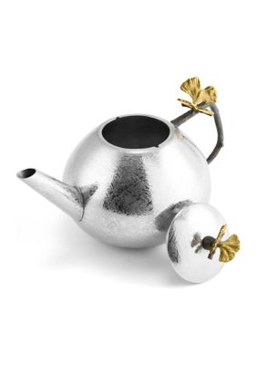 Butterfly Ginkgo Round Teapot 