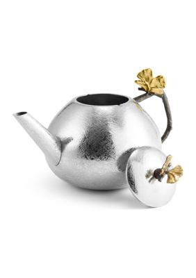 Butterfly Ginkgo Round Teapot 