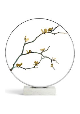 Butterfly Ginkgo 32" Moon Gate Sculpture 