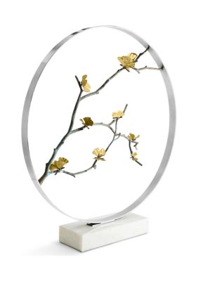 Butterfly Ginkgo 32" Moon Gate Sculpture 