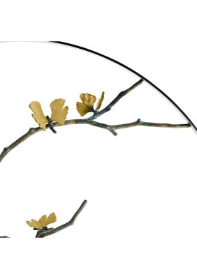 Butterfly Ginkgo 32" Moon Gate Sculpture 