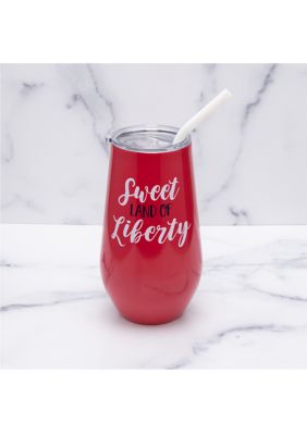 16 Ounce Red Liberty Tumbler