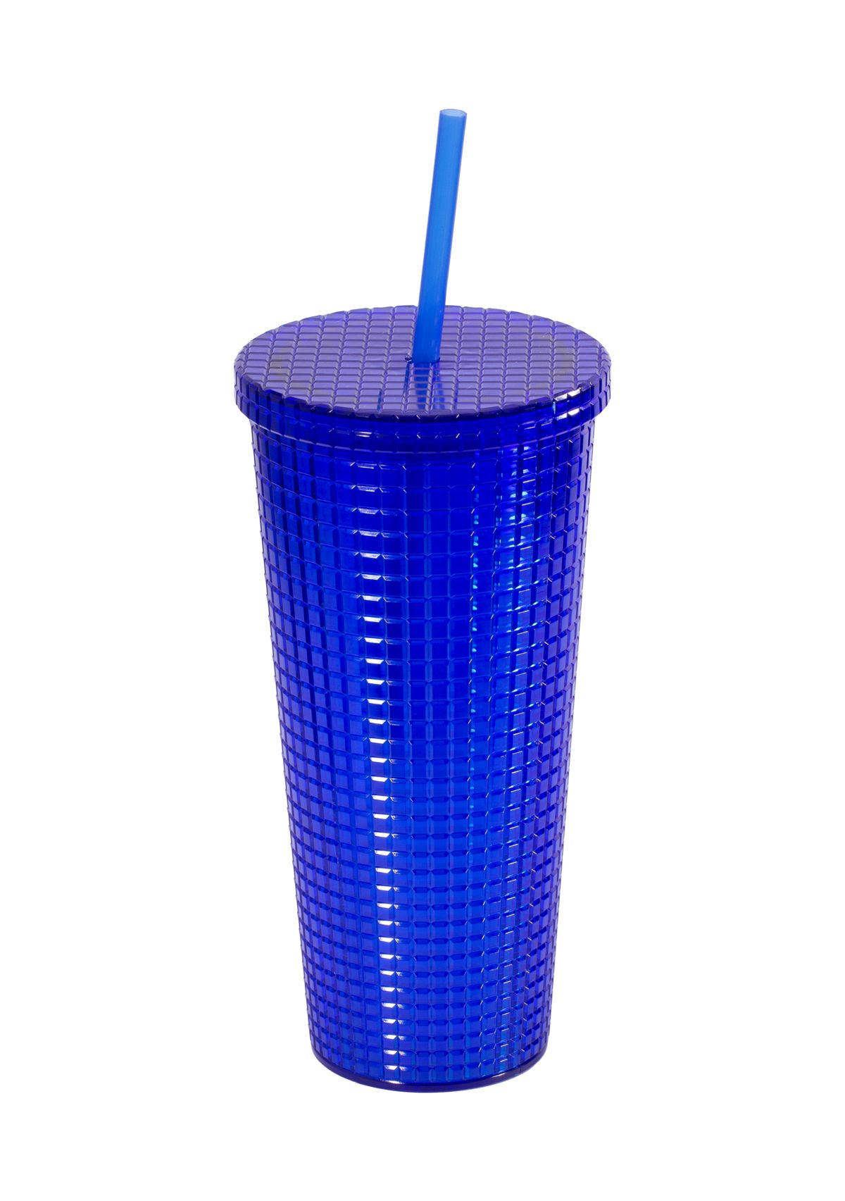 24 Ounce Blue Textured Tumbler