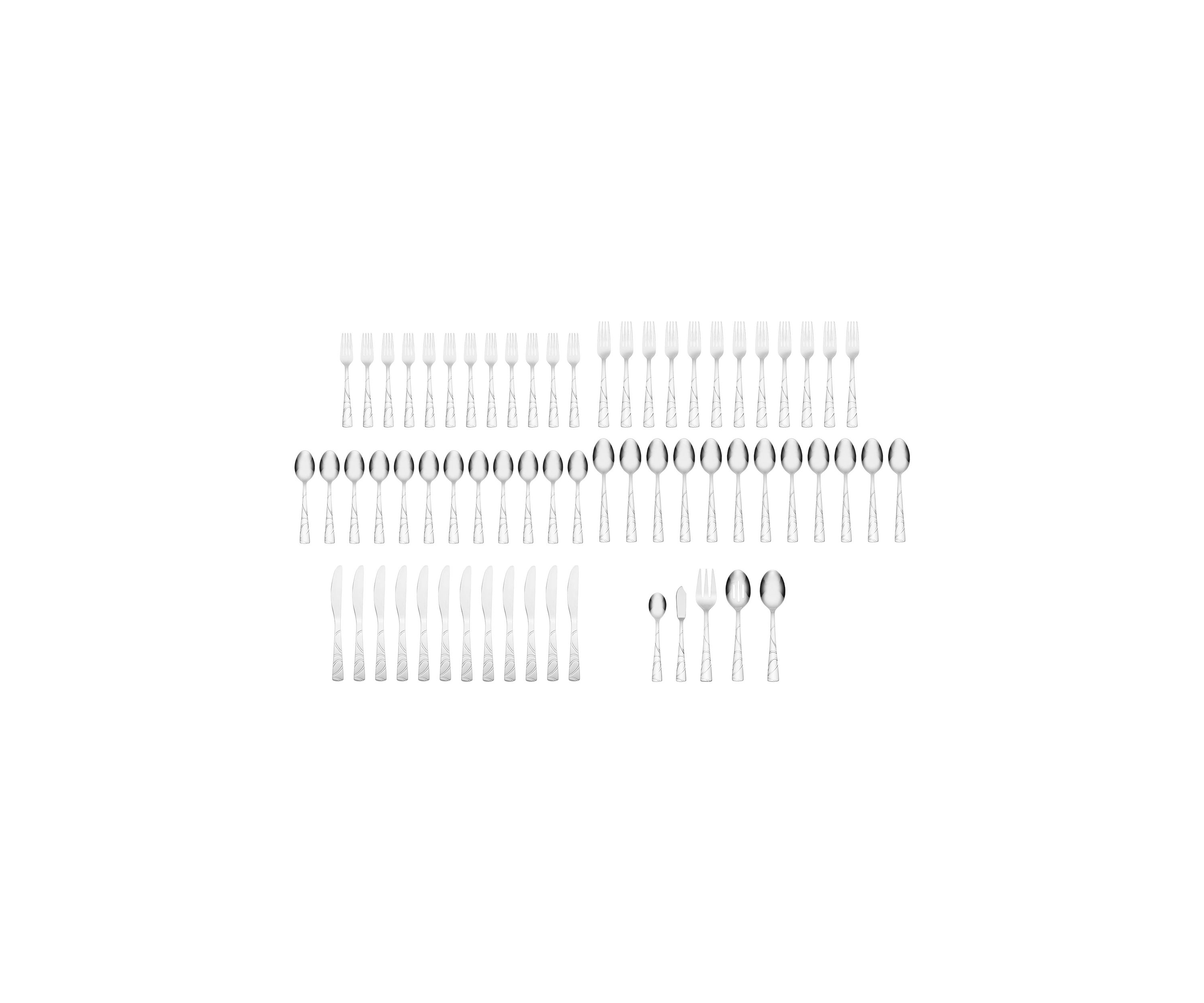 Kora Mirror 65-Piece Flatware Set