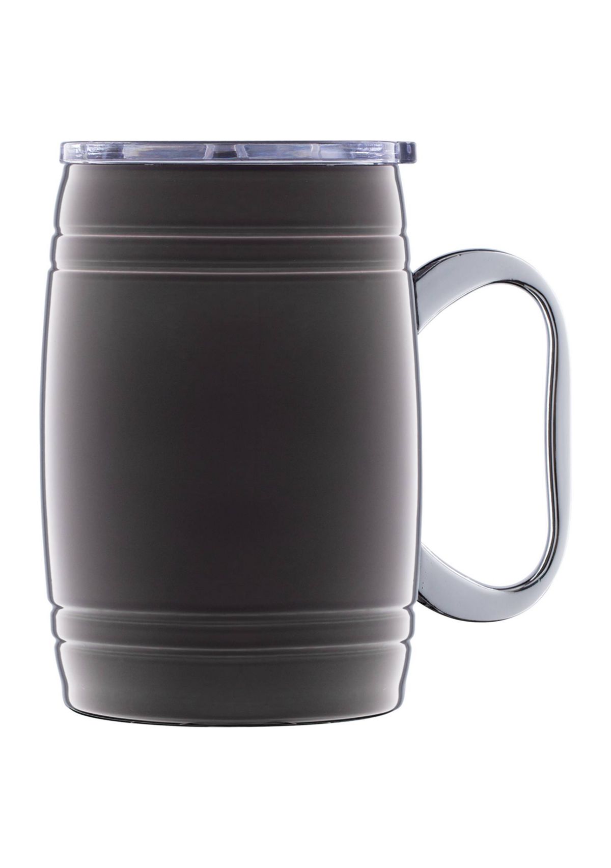 20 Ounce Black Classic Barrel Beer Mug