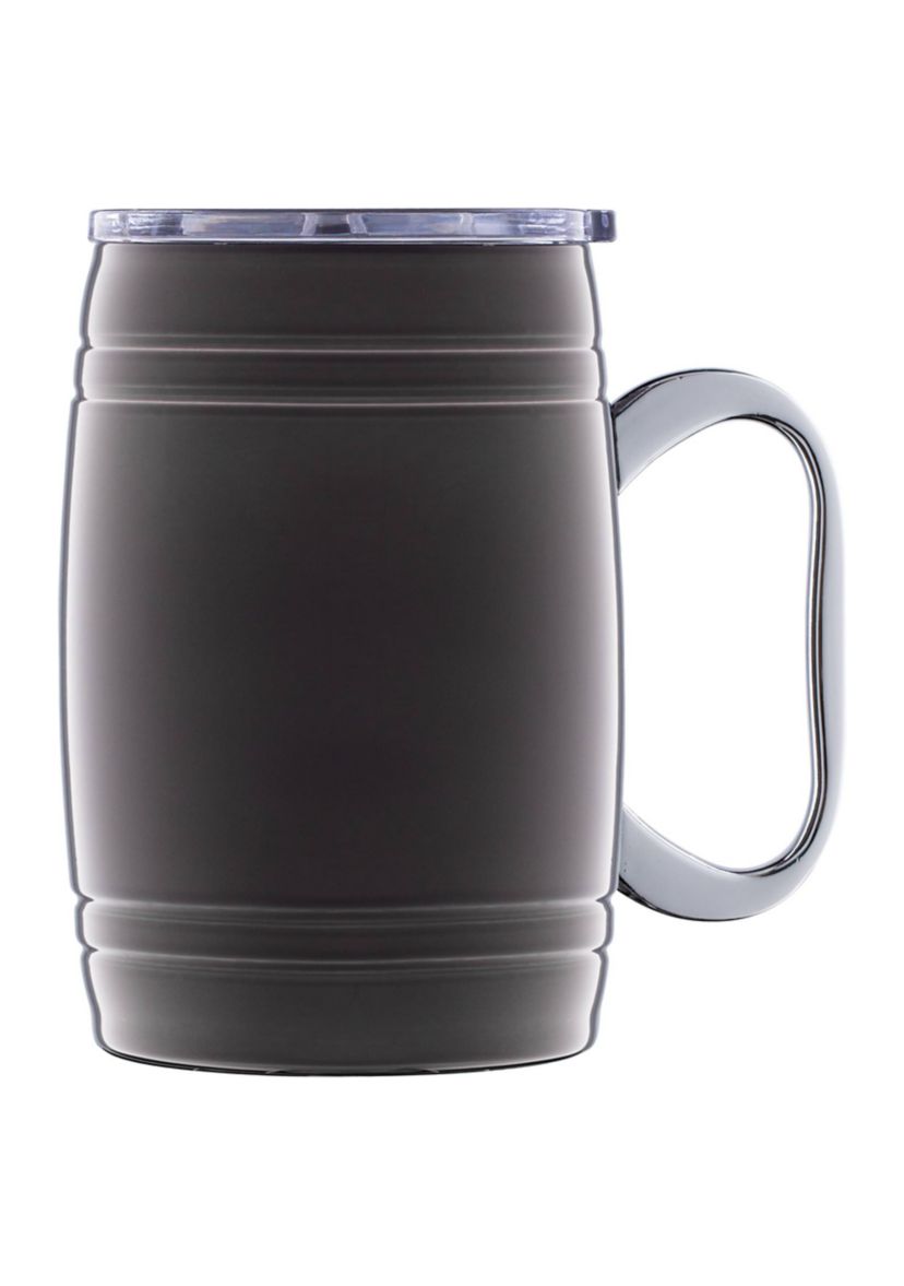20 Ounce Black Classic Barrel Beer Mug