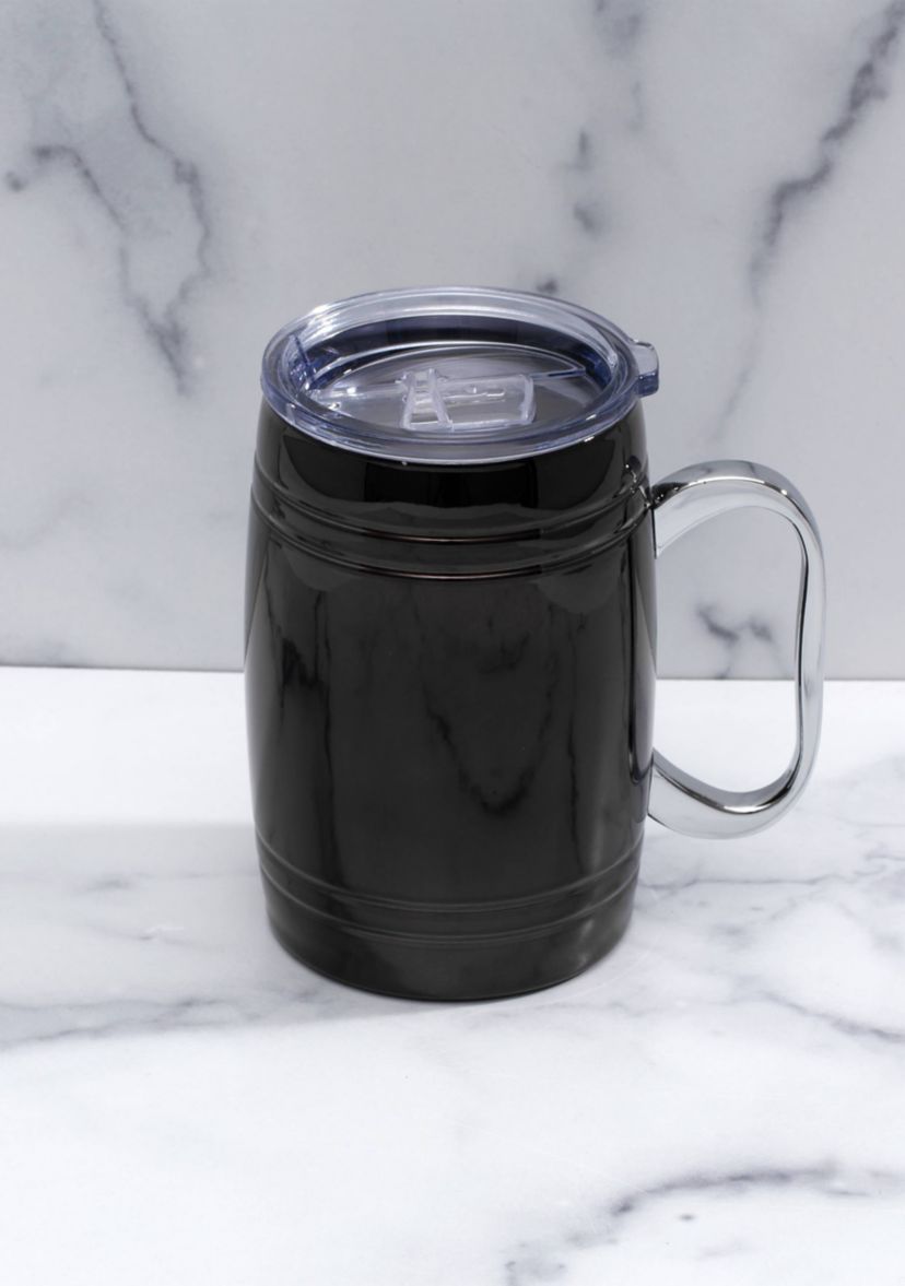 20 Ounce Black Classic Barrel Beer Mug