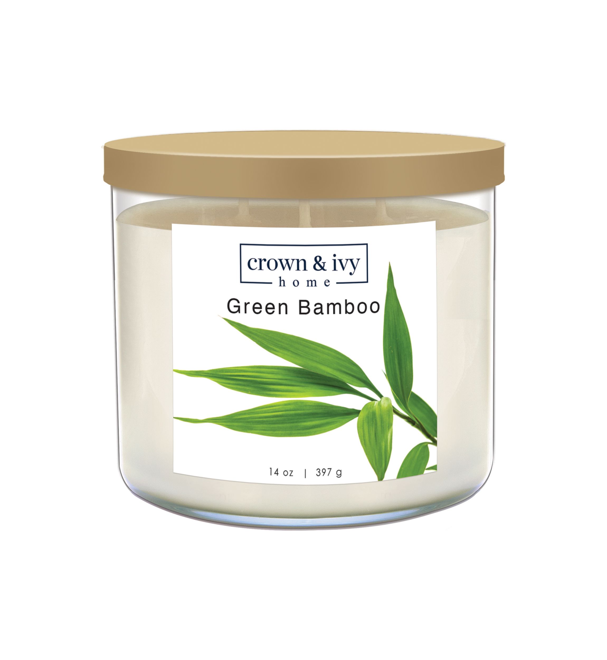 Green Bamboo Candle