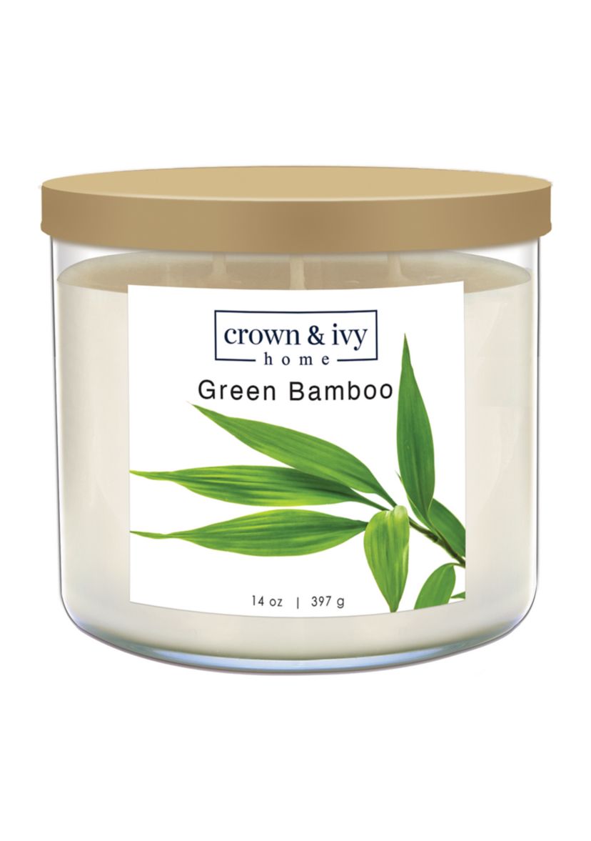 Green Bamboo Candle